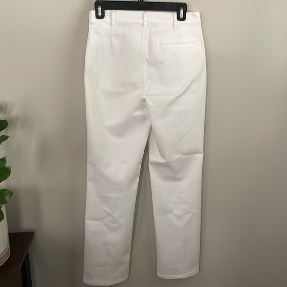 J. McLaughlin Women's Rainey White Front Slit Straight Leg Jeans Size 6 - Picture 4 of 9